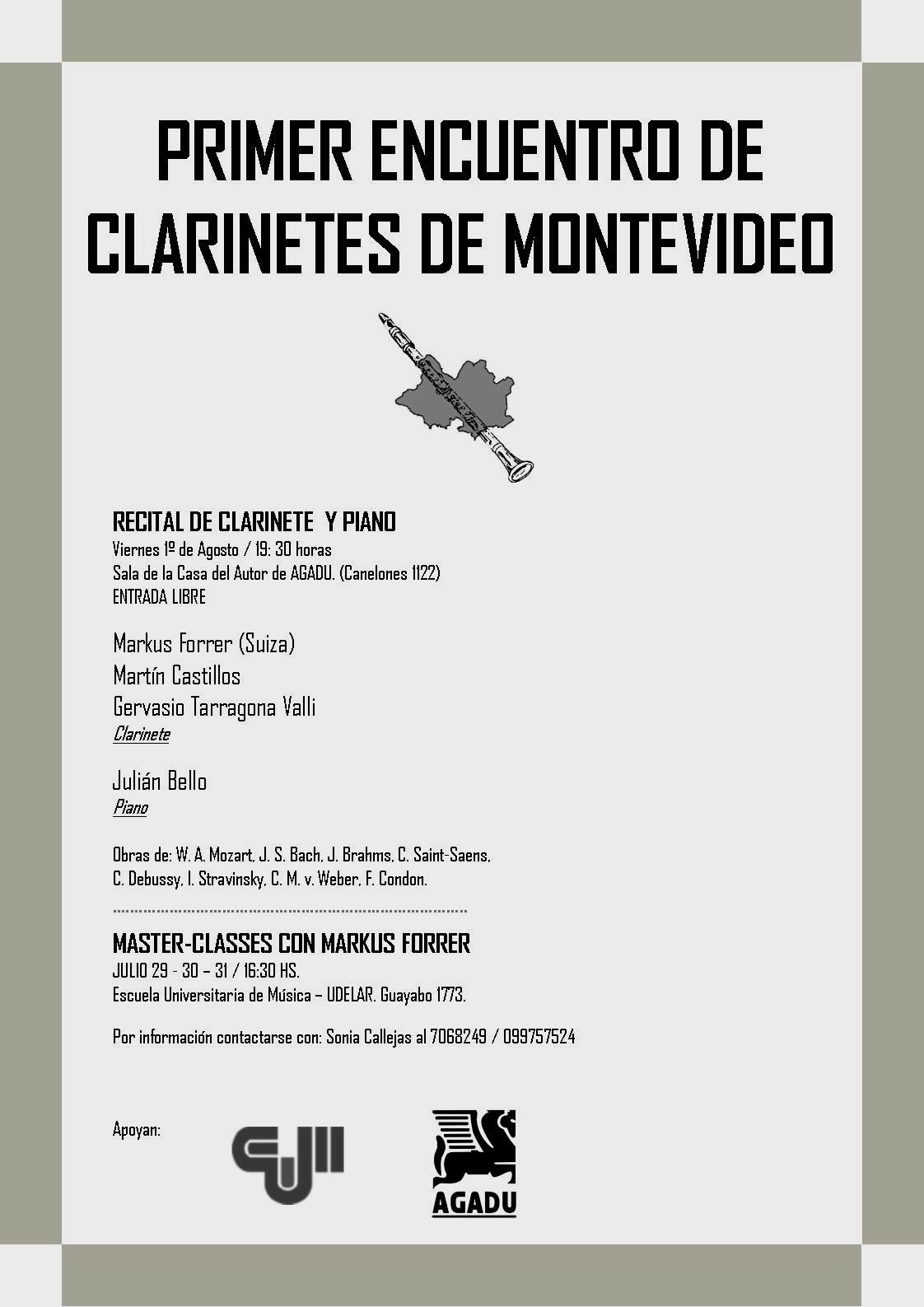 Primer Encuentro de Clarinetes de Montevideo