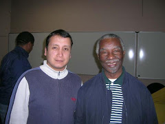 Con el Presidente Thabo Mbeki