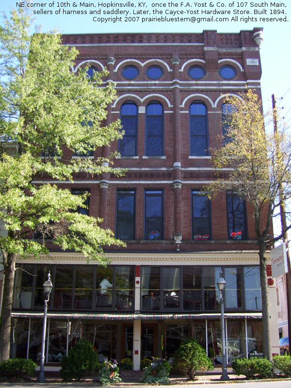 F. A. Yost building, historic district of Hopkinsville, KY