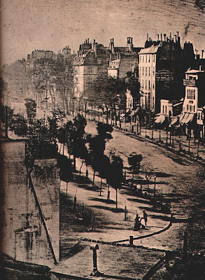 imagem de uma rua de Paris em 1839