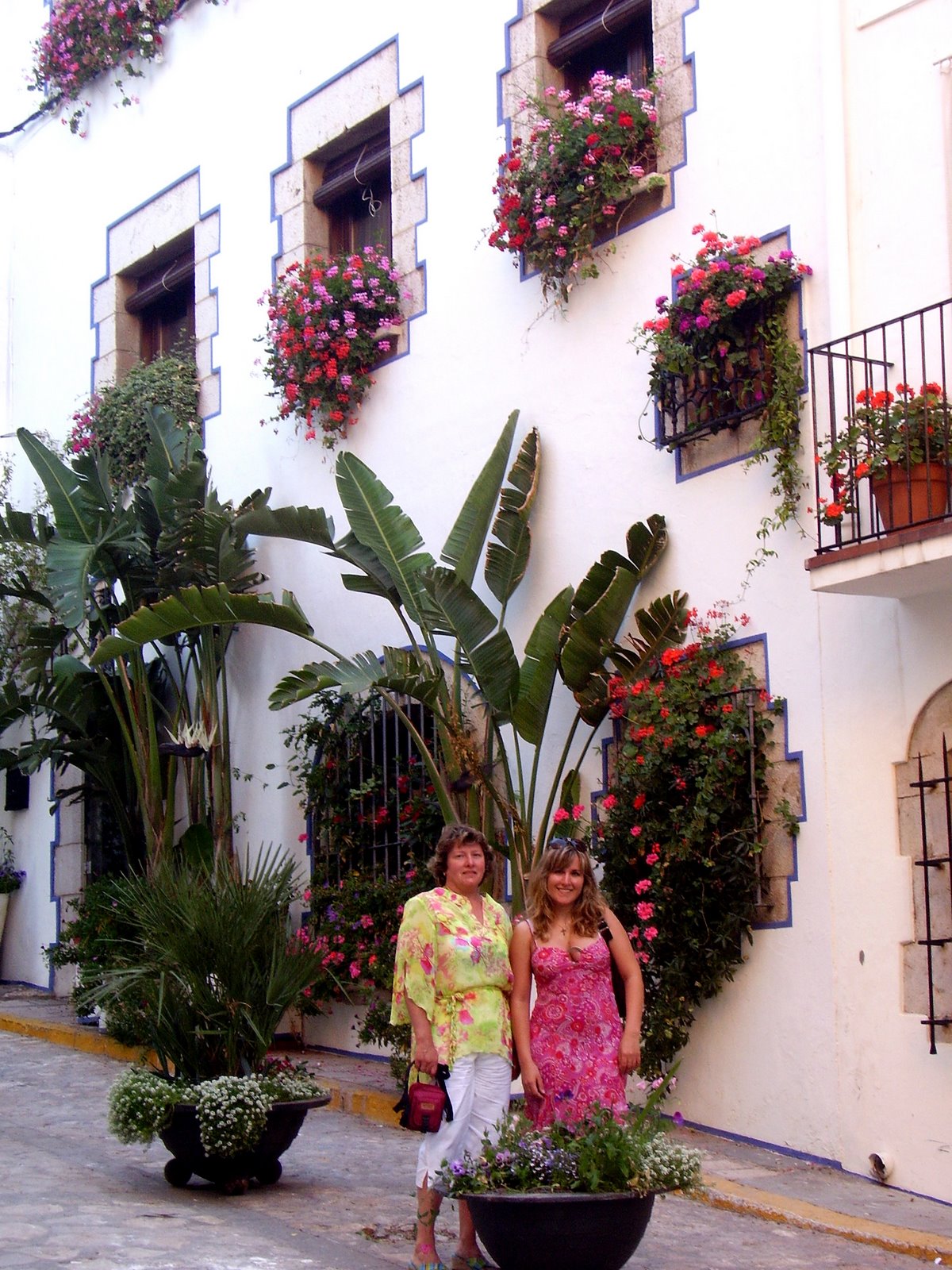 Sitges, Spain, with mom