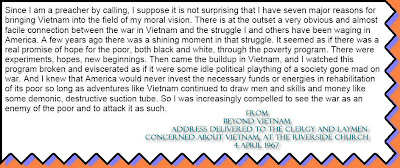 excerpt of Beyond Vietnam Speech