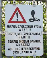 Beware of Snakes, put yours back in your trousers