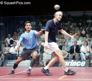 James Willstrop defeats Thierry Lincou in the final of the English Grand Prix 2007