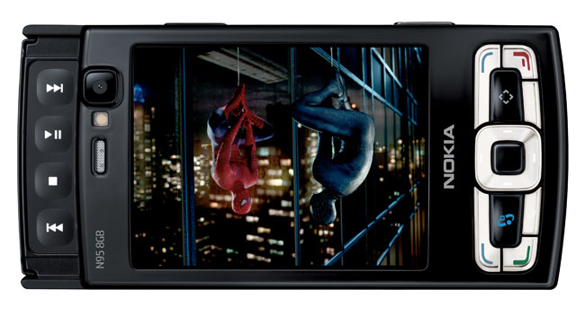 The bigger screen of the Nokia n95 8GB compared with Nokia N95 makes watching videos more fun