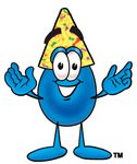 [8656_water_drop_mascot_cartoon_character_wearing_a_birthday_party_hat.jpg]