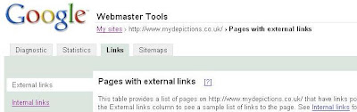 The Links Tab in Google Webmaster Tools