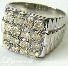 Brahmarup Gents Rings, Diamond Gents Ring