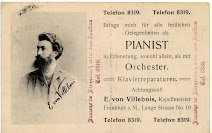 Pianist E. von Villebois aus Frankfurt