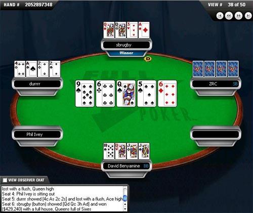 Brian 'sbrugby' Townsend winning a $430K hand of PLO on Full Tilt Poker