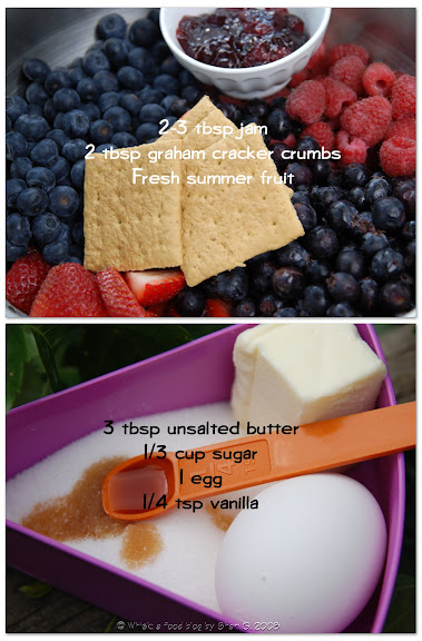 Ingredients for Summer Fruit Galette