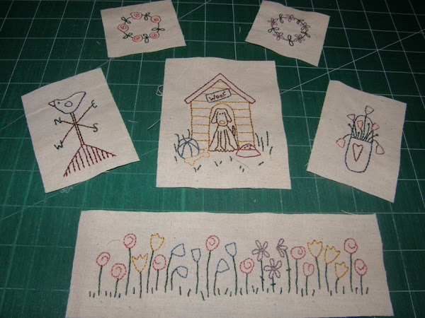 Garden Journal Stitching