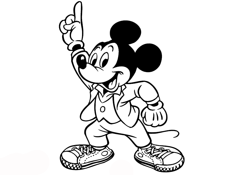 Mickey mouse fiebre del sabado noche para pintar 