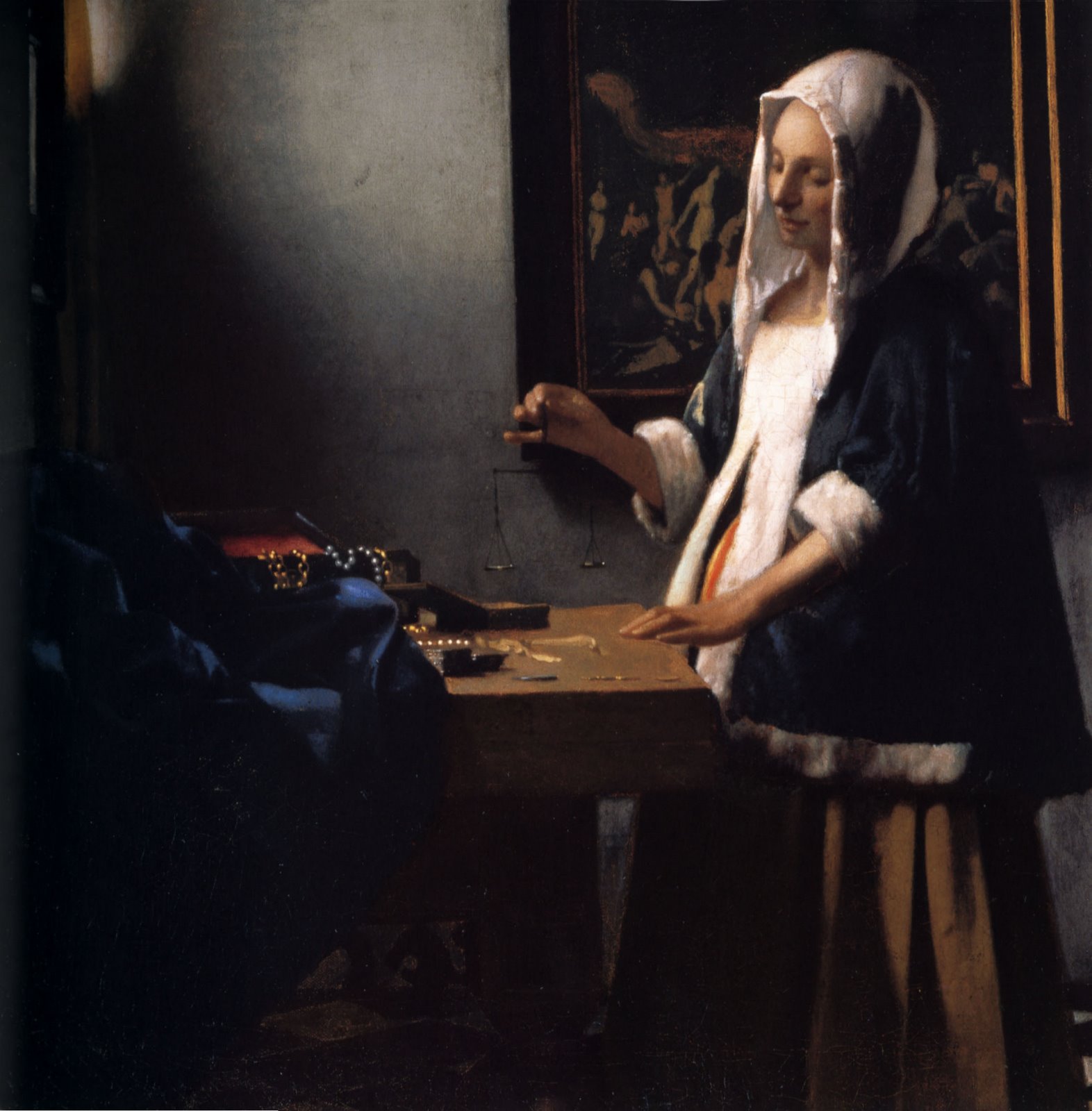 Vermeer, woman with a balance