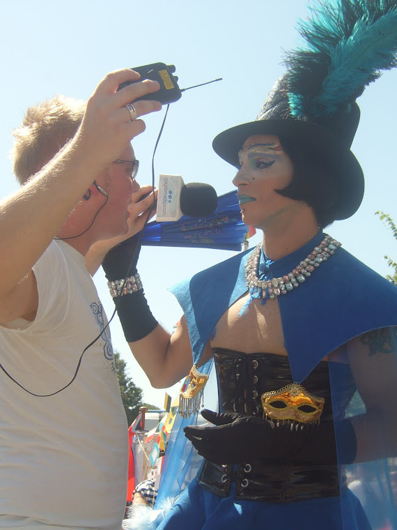 Interview for the BBC in Brighton Gay Pride - Sommer 2007