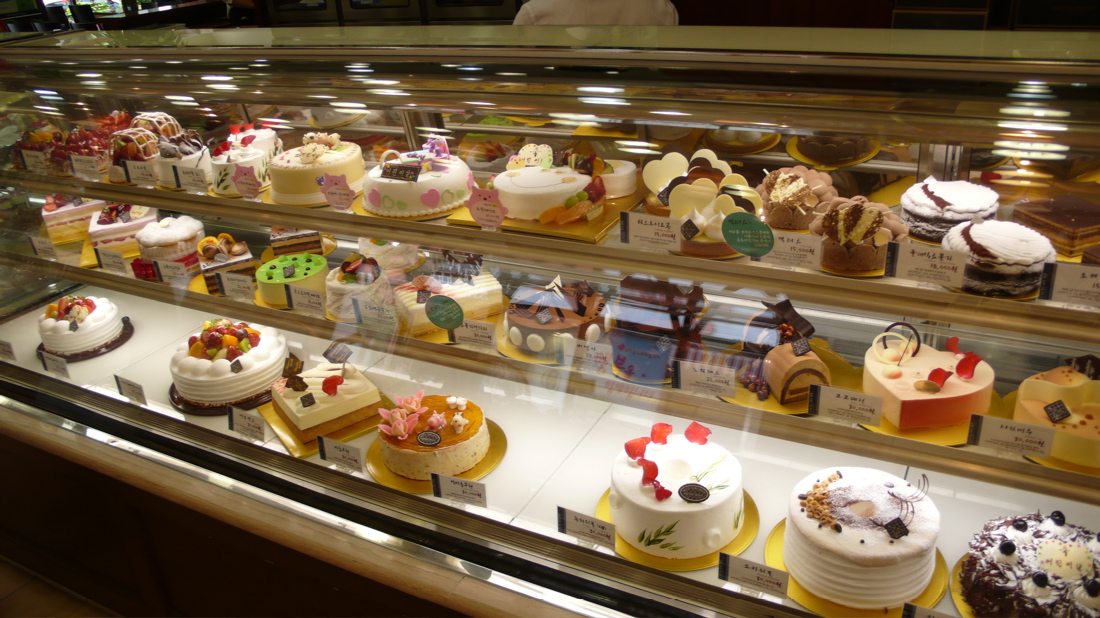 Richemont bakery, cake selection