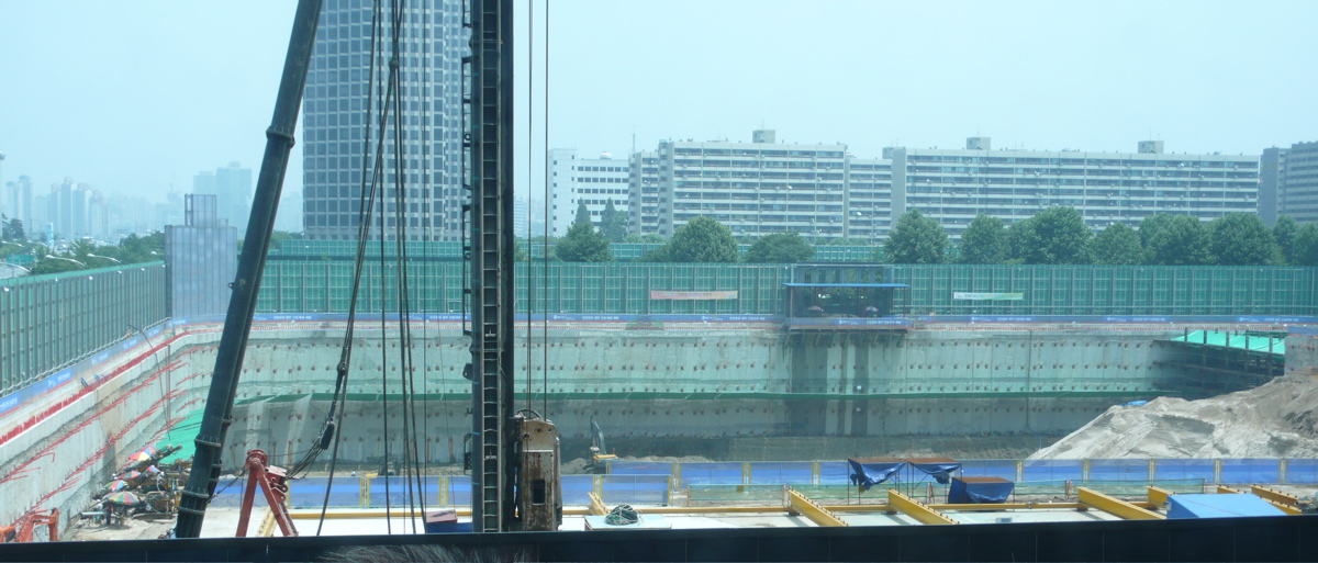 View of IFC Seoul construction site from Shinhan building