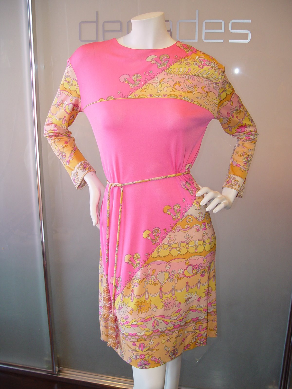 [EMILIO+PUCCI+FOR+SAKS+FIFTH+AVENUE+SHOCKING+PINK+CLASSIC+SHIFT+DRESS+WITH+GLASS+CRYSTAL+BELT+C+60S.JPG.JPG]