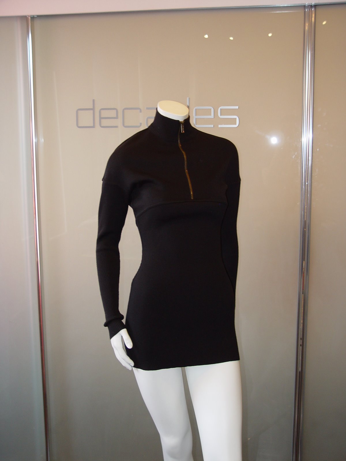 [ALAIA+WOOL+RIBBED+LONG+SLEEVE+MINI+DRESS+IWTH+ZIP+FRONT+COLLAR+C+80S+MARKED+SIZE+LARGE.JPG+(1).JPG]