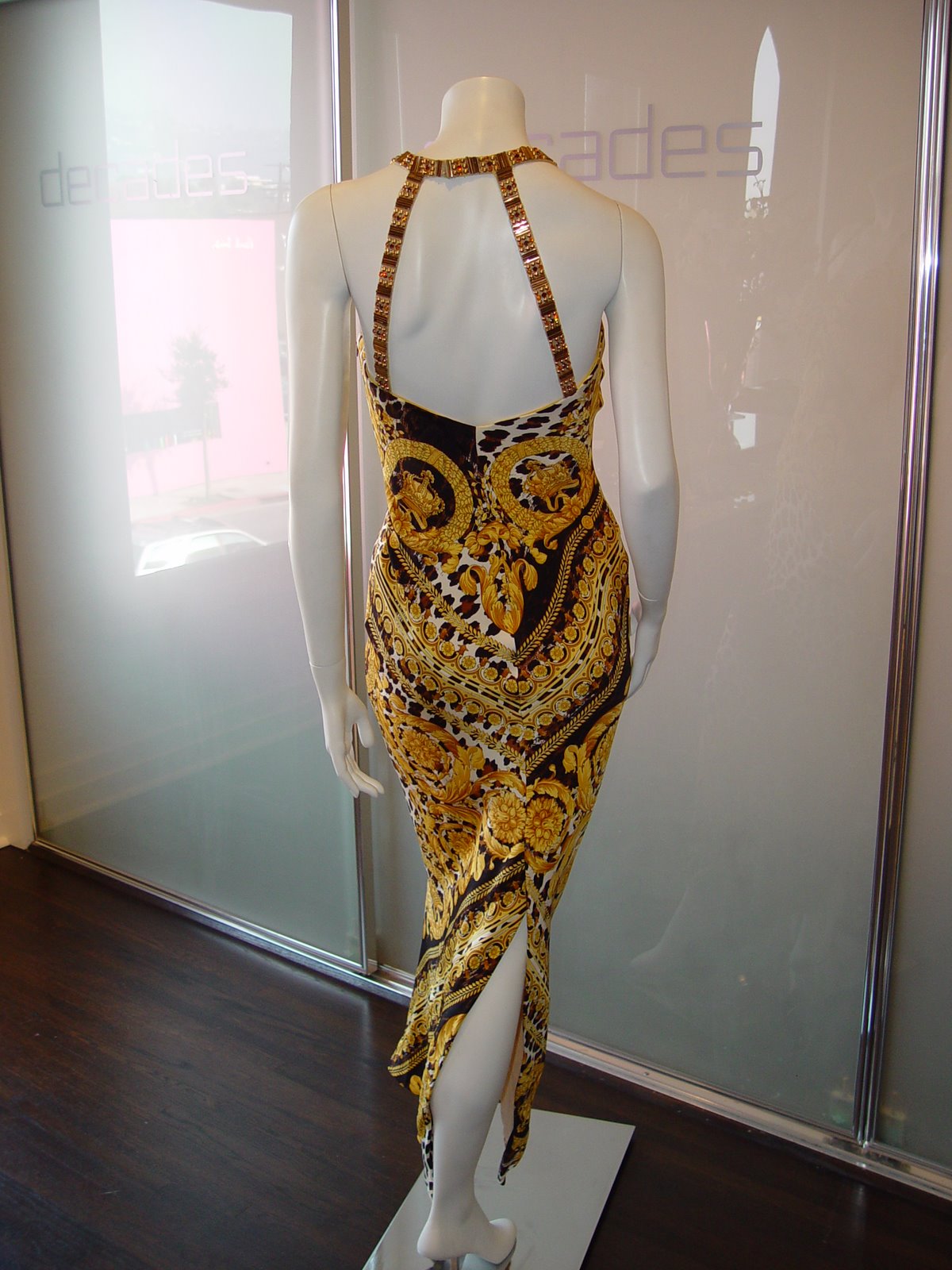 [GIANNI+VERSACE+YELLOW+AND+GOLD+PRINT+CRYSTAL+STRAP+EVENING+GOWN+C+90S.JPG+(1).JPG]
