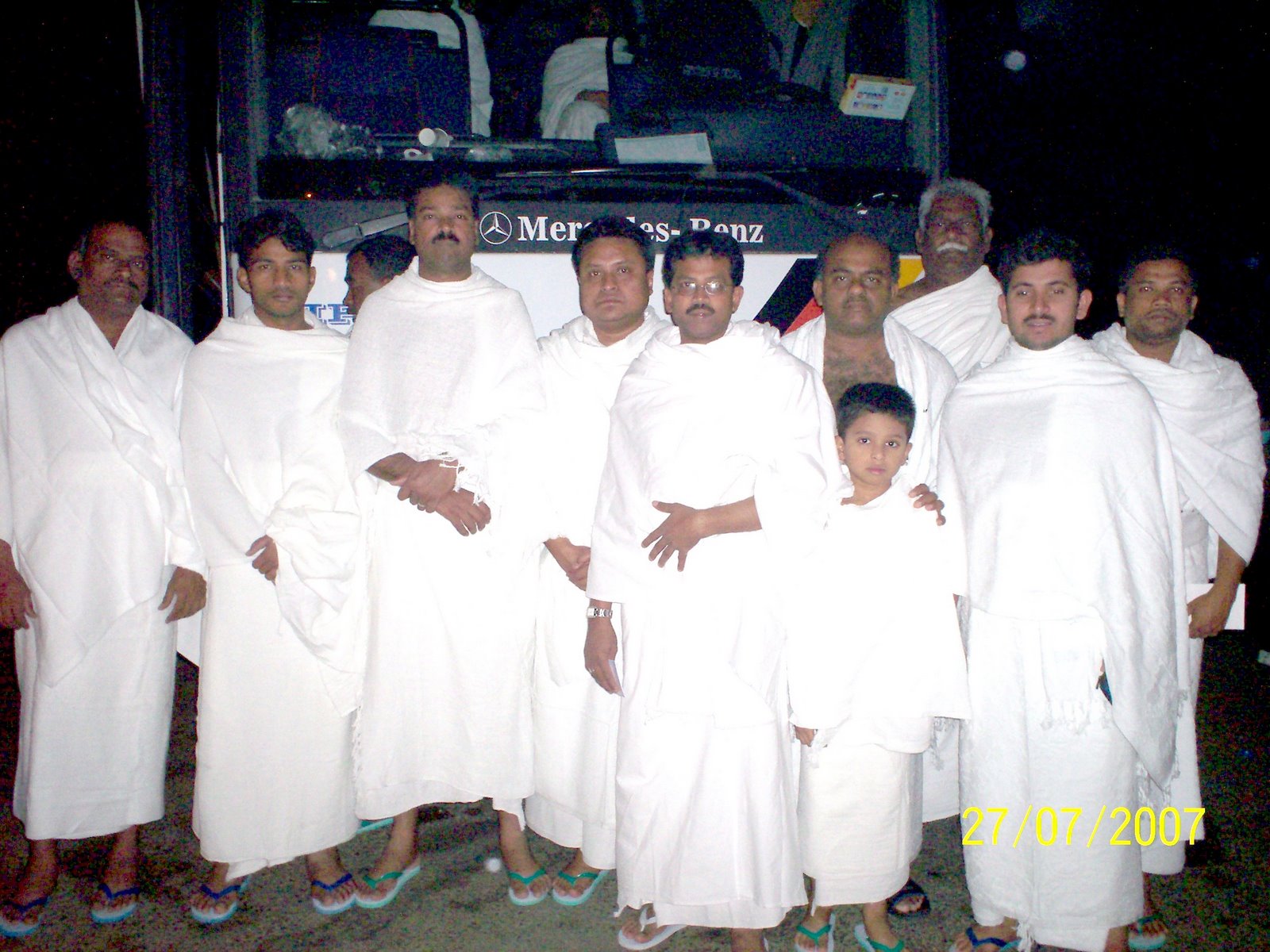 . Jahir Hussain Performed Umra on 27th July 2007 with TMCA Special Umra Team.