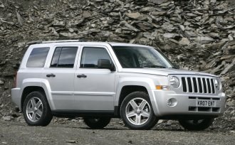 Jeep Patriot in a quarry