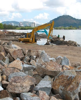Rocks to be used for preventing shoreline erosion