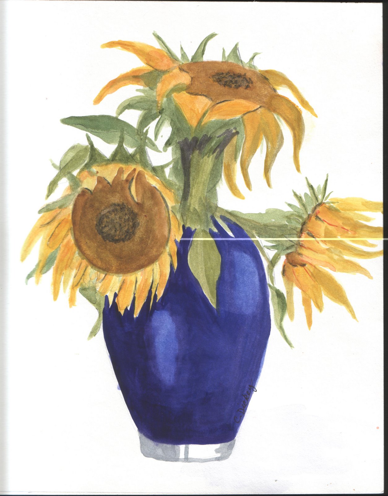 [connie+first+watercolor-sunflowers.jpg]