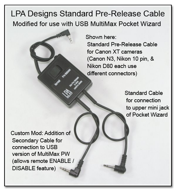 PT1009: Modification of Standard LPA Designs Pre-Release Cable for connection to USB Version of MultiMax PW