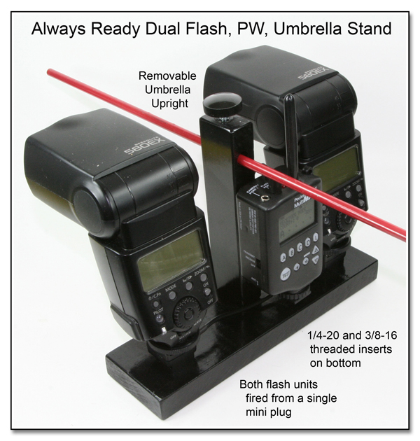 DF1037: Always Ready Dual Flash, PW and  Umbrella Stand