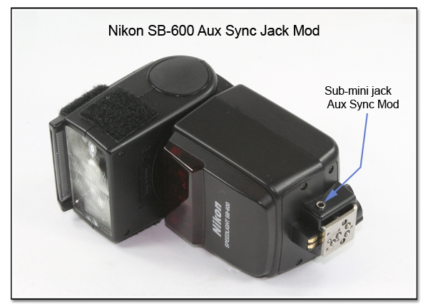 AS1032: Nikon SB-600 Aux Sync Jack Mod