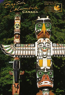 Totem poles in British Columbia