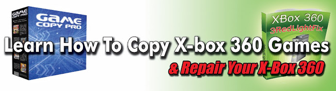 How to copy x-box 360 games and repair your x-box 360
