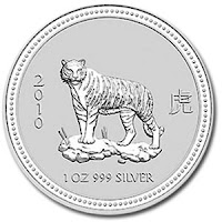 [Picture of 1 Oz Perth Mint Silver Tiger]