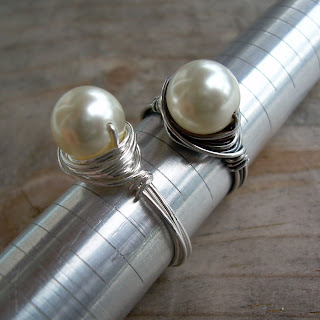 swarovski pearl rings