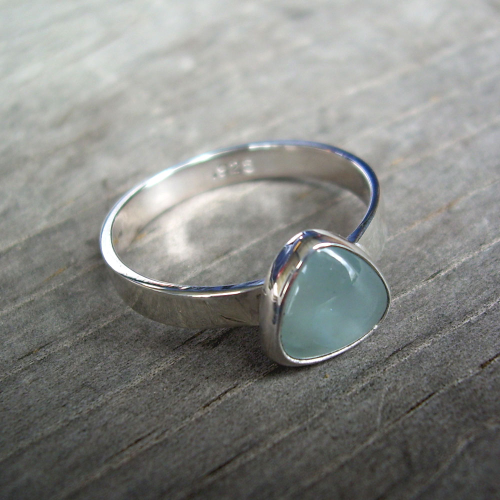 petite aquamarine ring