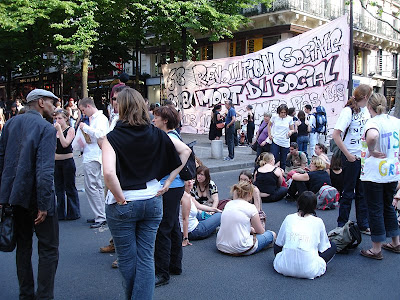 Concentración de Estudiantes de La Sorbonne