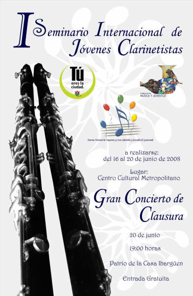 Seminario para clarinetistas en Guatemala