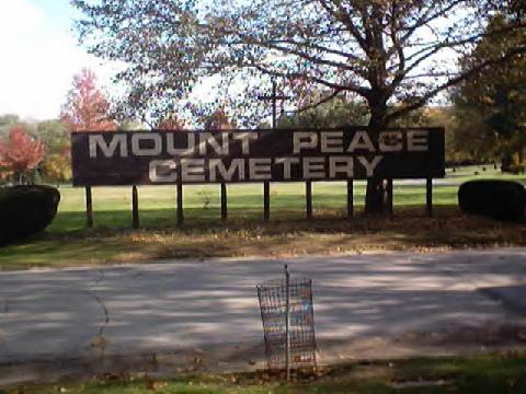 Mount Peace Cemetery. Akron, Ohio