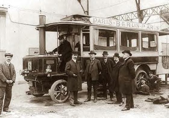 Steam Omnibus. Prince Charles Louis deBourbon & Mr. Tourrand. Paris c.1906
