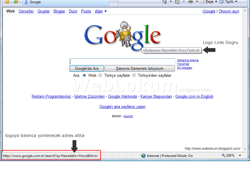 WebLokum Google Hasreddin Hoca Ekran Goruntusu