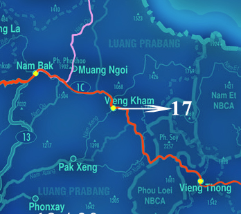 Laos Map A3