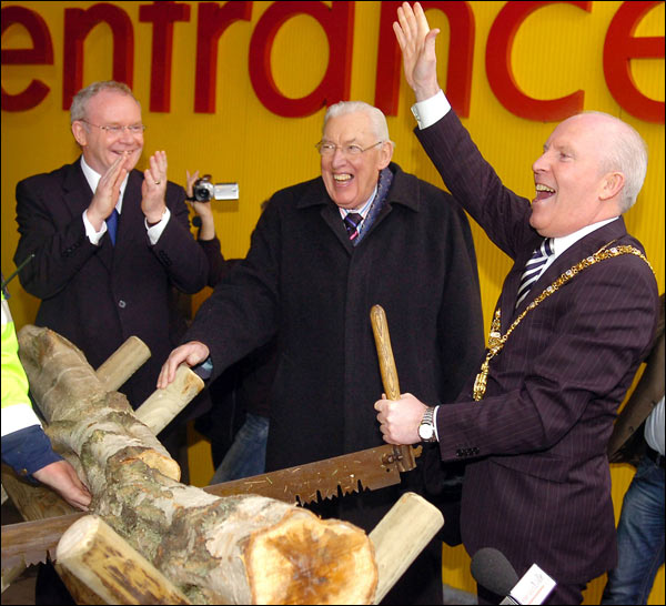 Image from opening of Ikea Belfast, (c) BBC
