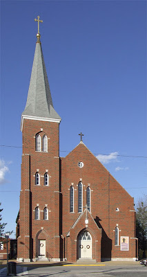 Immaculate Conception Catholic Church, in Columbia, Illinois, USA - exterior