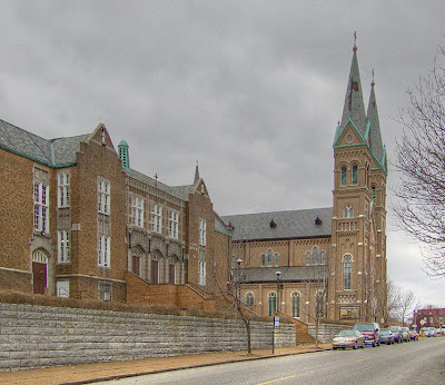 Saint Anthony of Padua Roman Catholic Church and school, in Saint Louis, Missouri - exterior