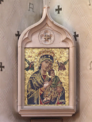 Saint Luke the Evangelist Church, in Richmond Heights, Missouri - mosaic icon of Our Mother of Perpetual Help