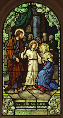 Shrine of Our Lady of Sorrows, in Starkenberg, Missouri, USA - stained glass window