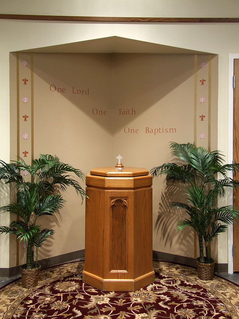 [Saint+Gianna+Church,+in+Lake+Saint+Louis,+Missouri+-+baptismal+font.jpg]