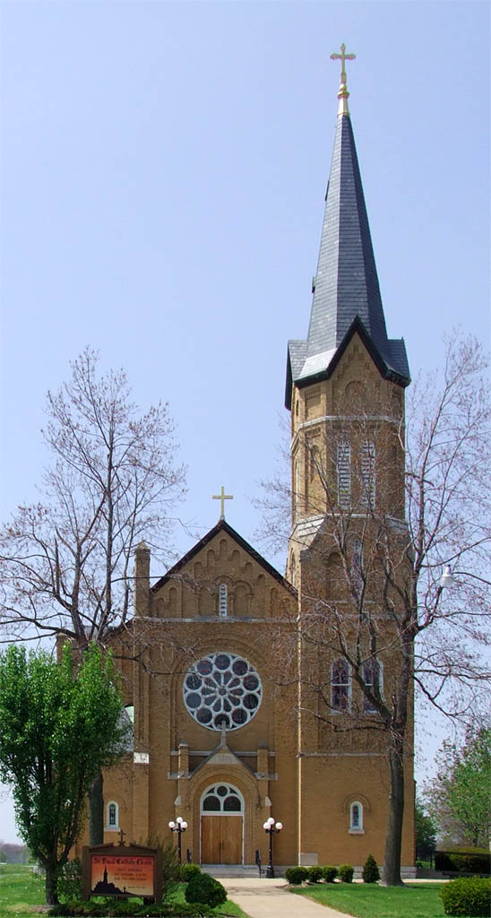 [Saint+Paul+Roman+Catholic+Church,+in+Saint+Paul,+Missouri+-+exterior+front.jpg]