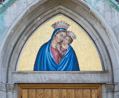 Saint Mary's Roman Catholic Church, in Belleville, Illinois, USA - mosaic